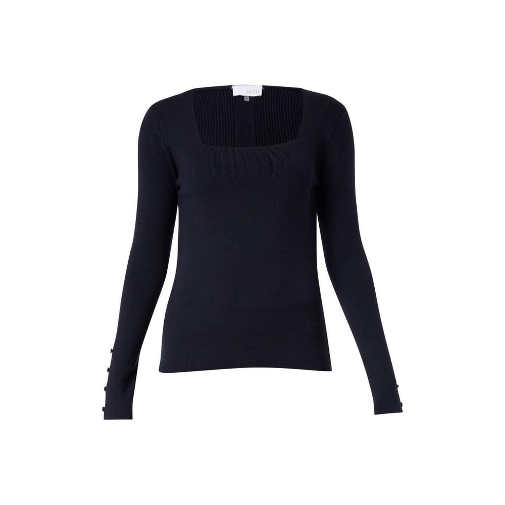 Ecru NWT Navy Blue Square Neck Sweater Size Large